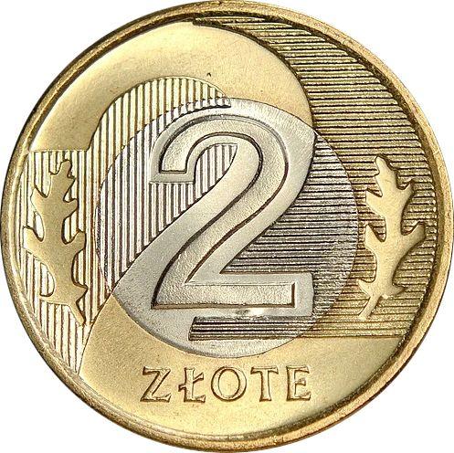 Реверс монеты - 2 злотых 2005 года MW - цена  монеты - Польша, III Республика после деноминации