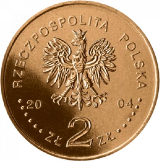 Аверс монеты - 2 злотых 2004 года MW "85-летие польской полиции" - цена  монеты - Польша, III Республика после деноминации