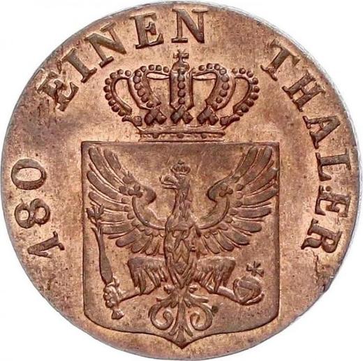 Аверс монеты - 2 пфеннига 1842 года D - цена  монеты - Пруссия, Фридрих Вильгельм IV