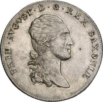 Awers monety - Próba Talar 1814 - cena srebrnej monety - Saksonia-Albertyna, Fryderyk August I
