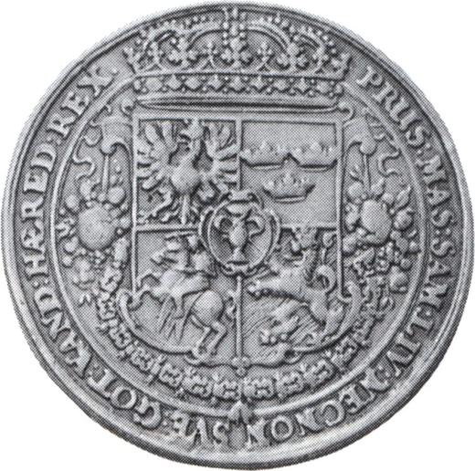Reverso Medio tálero Sin fecha (1633-1648) - valor de la moneda de plata - Polonia, Vladislao IV