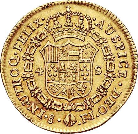 Reverse 4 Escudos 1817 So FJ - Gold Coin Value - Chile, Ferdinand VII