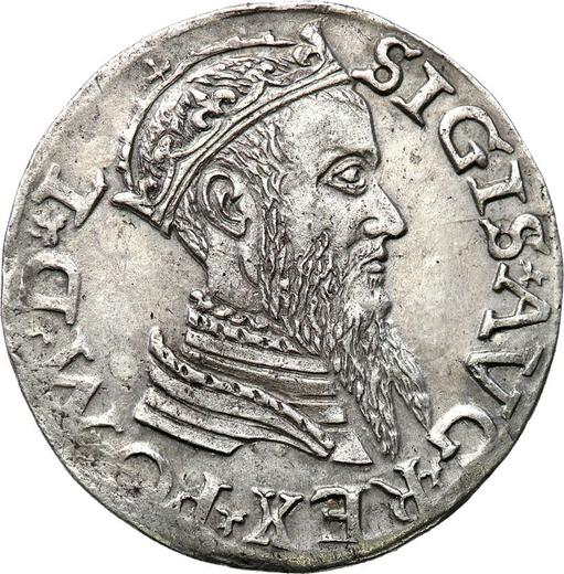 Аверс монеты - Двугрош (2 гроша) 1565 года "Литва" - цена серебряной монеты - Польша, Сигизмунд II Август