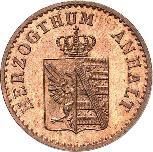 Anverso 1 Pfennig 1856 A - valor de la moneda  - Anhalt-Dessau, Leopoldo Federico