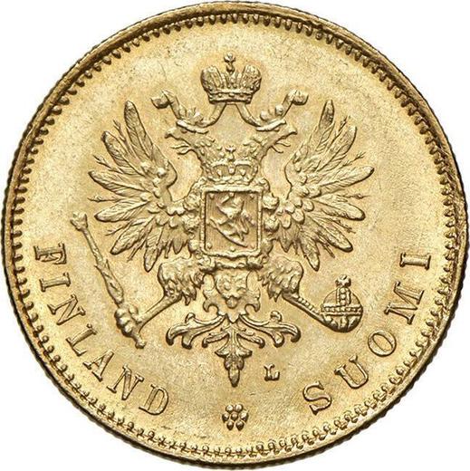 Awers monety - 20 marek 1911 L - cena złotej monety - Finlandia, Wielkie Księstwo