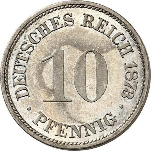 Аверс монеты - 10 пфеннигов 1873 года B "Тип 1873-1889" - цена  монеты - Германия, Германская Империя