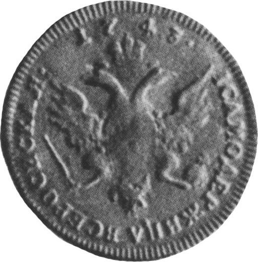 Reverso 1 chervonetz (10 rublos) 1743 - valor de la moneda de oro - Rusia, Isabel I