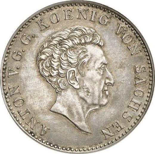 Awers monety - Talar 1830 "Nagroda za ciężką pracę" ROLNICTWO - cena srebrnej monety - Saksonia-Albertyna, Antoni