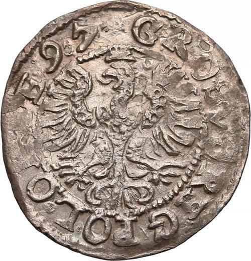 Rewers monety - 1 grosz 1597 IF "Typ 1597-1627" - cena srebrnej monety - Polska, Zygmunt III