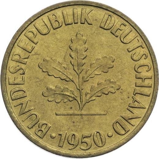 Reverse 10 Pfennig 1950 G - Germany, FRG