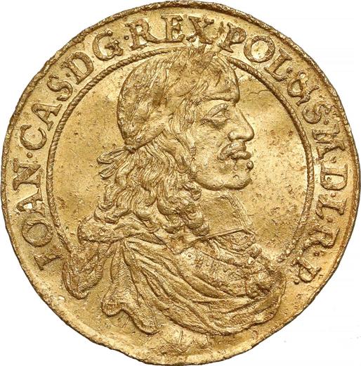 Аверс монеты - 2 дуката 1658 года DL "Гданьск" - цена золотой монеты - Польша, Ян II Казимир