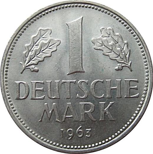 Аверс монеты - 1 марка 1963 года D - цена  монеты - Германия, ФРГ