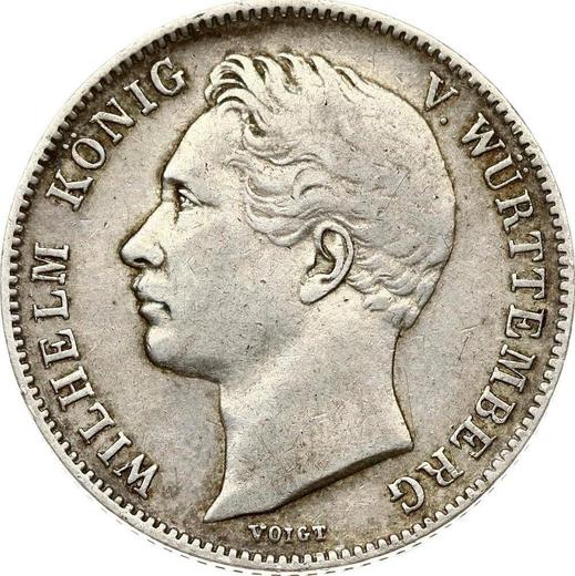 Anverso Medio florín 1846 - valor de la moneda de plata - Wurtemberg, Guillermo I