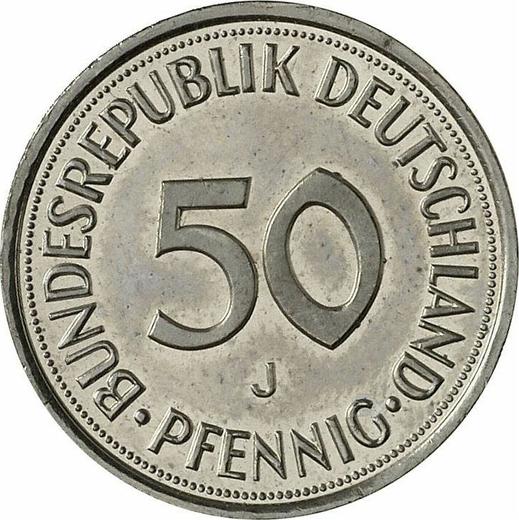 Аверс монеты - 50 пфеннигов 1992 года J - цена  монеты - Германия, ФРГ