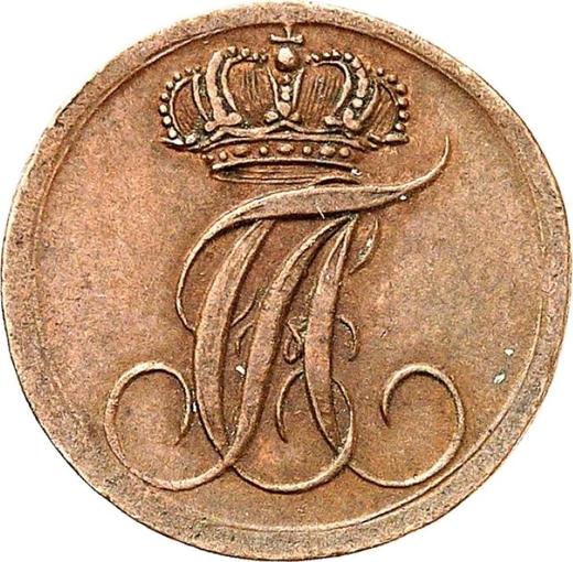 Anverso 1 Pfennig 1822 - valor de la moneda  - Anhalt-Bernburg, Alexis Federico Cristián