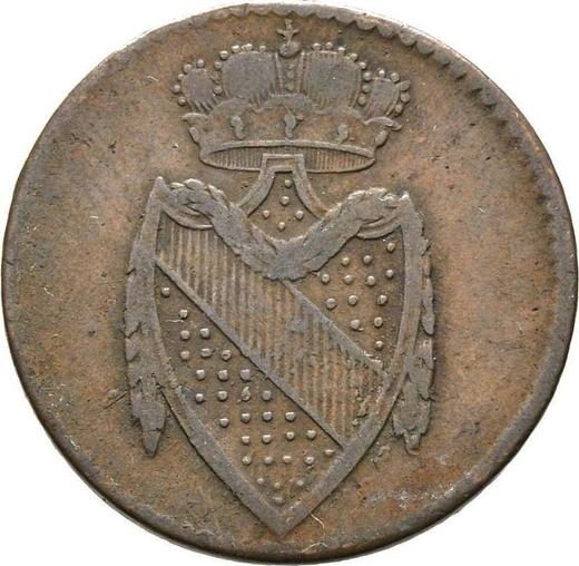 Аверс монеты - 1/2 крейцера 1805 года - цена  монеты - Баден, Карл Фридрих