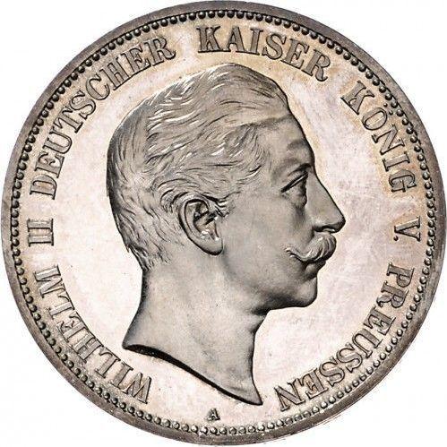 Obverse 5 Mark 1901 A "Prussia" - Silver Coin Value - Germany, German Empire