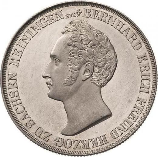 Аверс монеты - 1 гульден 1829 года "Горный" - цена серебряной монеты - Саксен-Мейнинген, Бернгард II