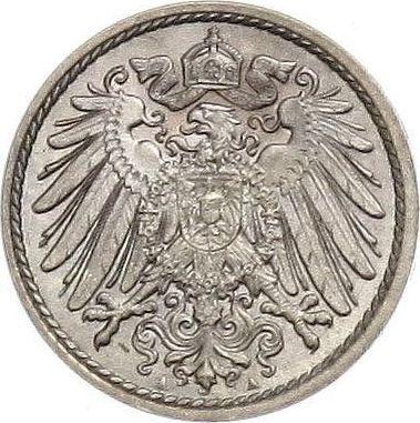 Reverso 5 Pfennige 1901 A "Tipo 1890-1915" - valor de la moneda  - Alemania, Imperio alemán