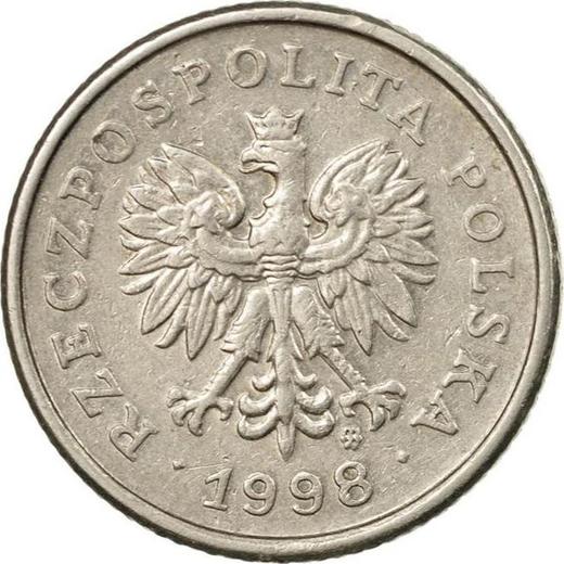 Аверс монеты - 20 грошей 1998 года MW - цена  монеты - Польша, III Республика после деноминации