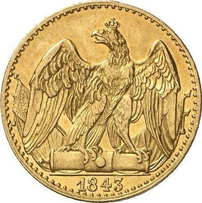 Реверс монеты - 1/2 фридрихсдора 1843 года A - цена золотой монеты - Пруссия, Фридрих Вильгельм IV