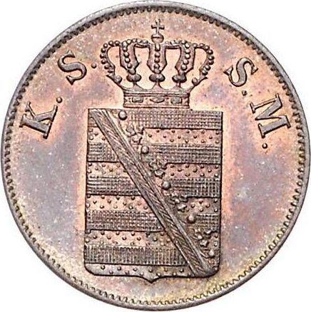 Obverse 2 Pfennig 1846 F -  Coin Value - Saxony-Albertine, Frederick Augustus II