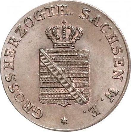Awers monety - 1 fenig 1840 A - cena  monety - Saksonia-Weimar-Eisenach, Karol Fryderyk