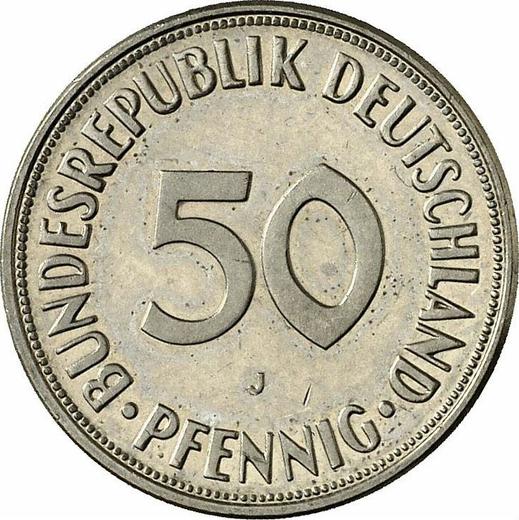 Аверс монеты - 50 пфеннигов 1974 года J - цена  монеты - Германия, ФРГ