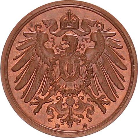 Reverso 2 Pfennige 1911 D "Tipo 1904-1916" - valor de la moneda  - Alemania, Imperio alemán