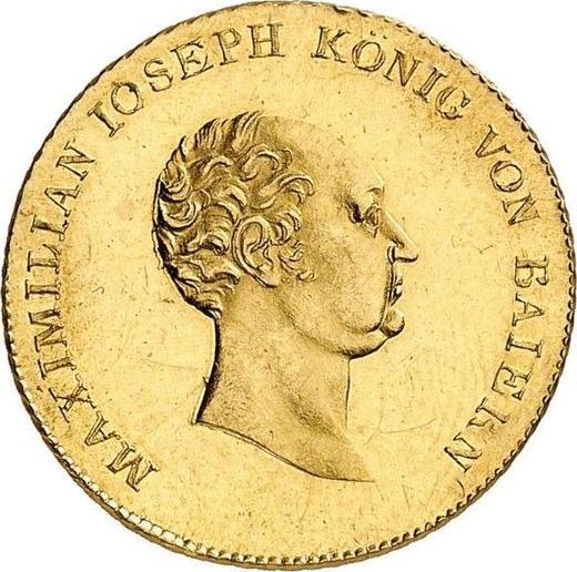 Awers monety - Dukat 1825 - cena złotej monety - Bawaria, Maksymilian I