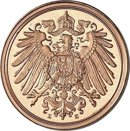 Реверс монеты - 1 пфенниг 1916 года E "Тип 1890-1916" - цена  монеты - Германия, Германская Империя