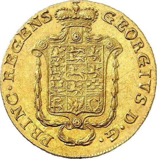 Аверс монеты - 5 талеров 1816 года FR - цена золотой монеты - Брауншвейг-Вольфенбюттель, Карл II
