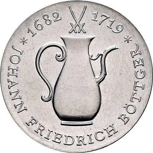 Аверс монеты - 10 марок 1969 года "Бёттгер" Алюминий Односторонний оттиск - цена  монеты - Германия, ГДР