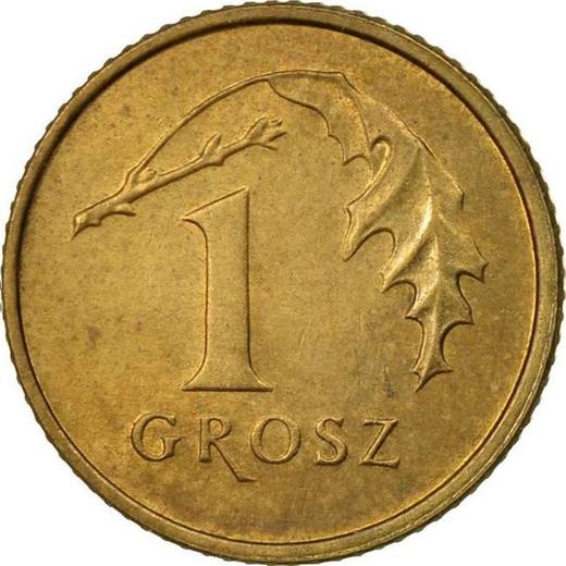Rewers monety - 1 grosz 1992 MW - cena  monety - Polska, III RP po denominacji