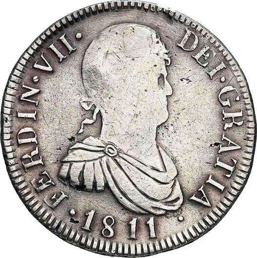 Avers 4 Reales 1811 C SF "Büste mit Rüstung" - Silbermünze Wert - Spanien, Ferdinand VII