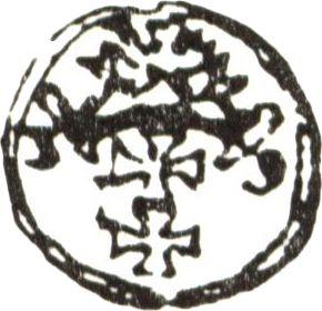 Awers monety - Denar 1539 "Gdańsk" - cena srebrnej monety - Polska, Zygmunt I Stary