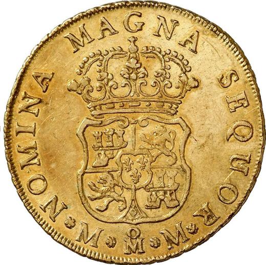 Реверс монеты - 4 эскудо 1759 года Mo MM - цена золотой монеты - Мексика, Фердинанд VI