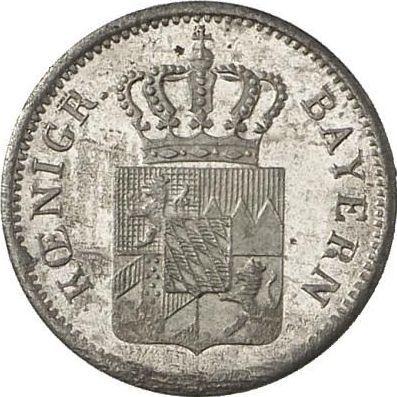Аверс монеты - 1 крейцер 1856 года - цена серебряной монеты - Бавария, Максимилиан II