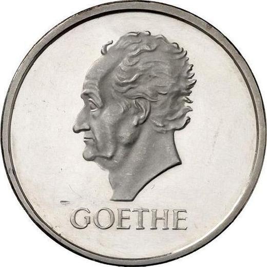 Reverso 5 Reichsmarks 1932 F "Goethe" - valor de la moneda de plata - Alemania, República de Weimar