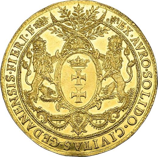 Реверс монеты - Донатив 5 дукатов 1614 года SA "Гданьск" - цена золотой монеты - Польша, Сигизмунд III Ваза