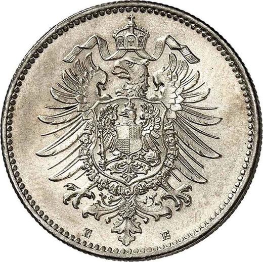 Rewers monety - 1 marka 1875 E "Typ 1873-1887" - cena srebrnej monety - Niemcy, Cesarstwo Niemieckie