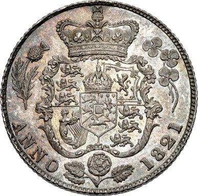 Rewers monety - 6 pensow 1821 BP - cena srebrnej monety - Wielka Brytania, Jerzy IV