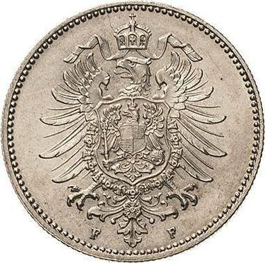 Reverso 1 marco 1878 F "Tipo 1873-1887" - valor de la moneda de plata - Alemania, Imperio alemán