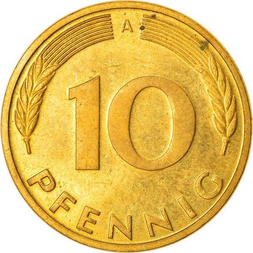 Аверс монеты - 10 пфеннигов 1991 года A - цена  монеты - Германия, ФРГ