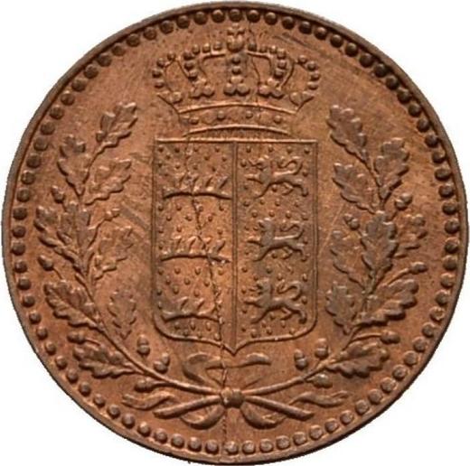 Awers monety - 1/4 krajcara 1865 - cena  monety - Wirtembergia, Karol I
