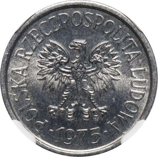 Anverso 20 groszy 1975 MW - valor de la moneda  - Polonia, República Popular