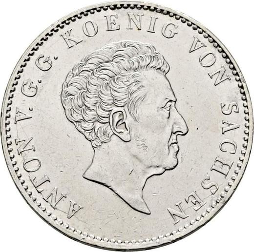 Аверс монеты - Талер 1829 года S - цена серебряной монеты - Саксония-Альбертина, Антон