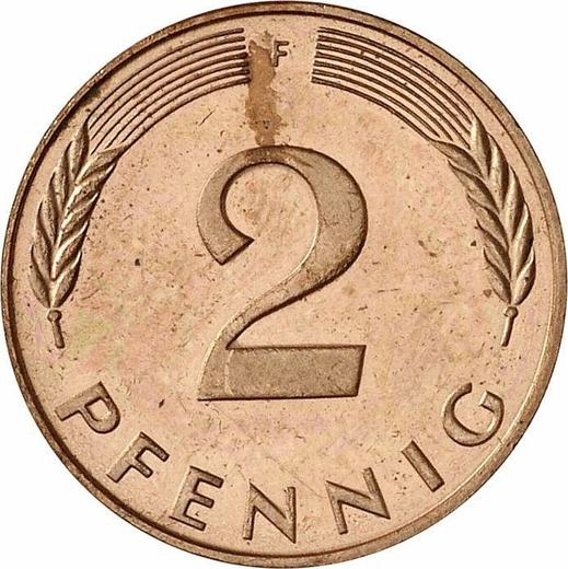Awers monety - 2 fenigi 1984 F - cena  monety - Niemcy, RFN