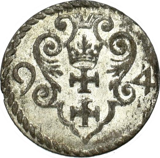 Awers monety - Denar 1594 "Gdańsk" - cena srebrnej monety - Polska, Zygmunt III