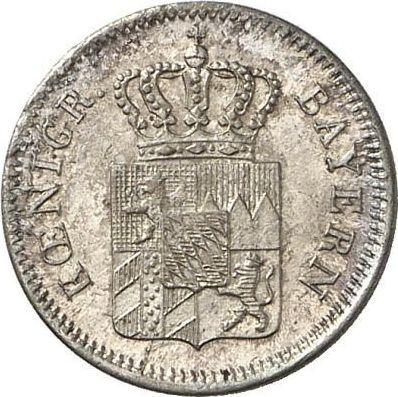Аверс монеты - 1 крейцер 1849 года - цена серебряной монеты - Бавария, Максимилиан II